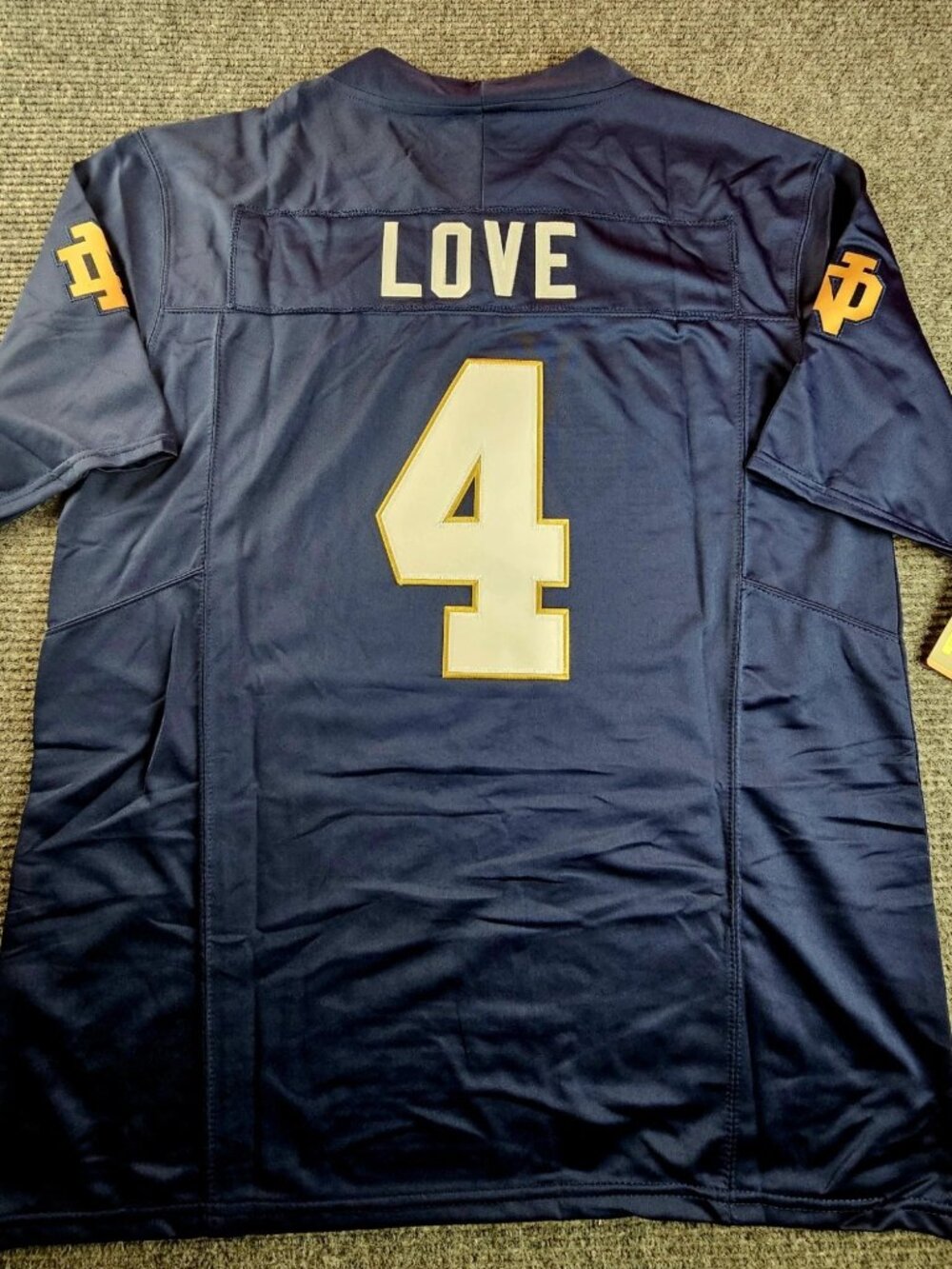 Jeremiyah Love Navy Stitched Jersey Vapor
